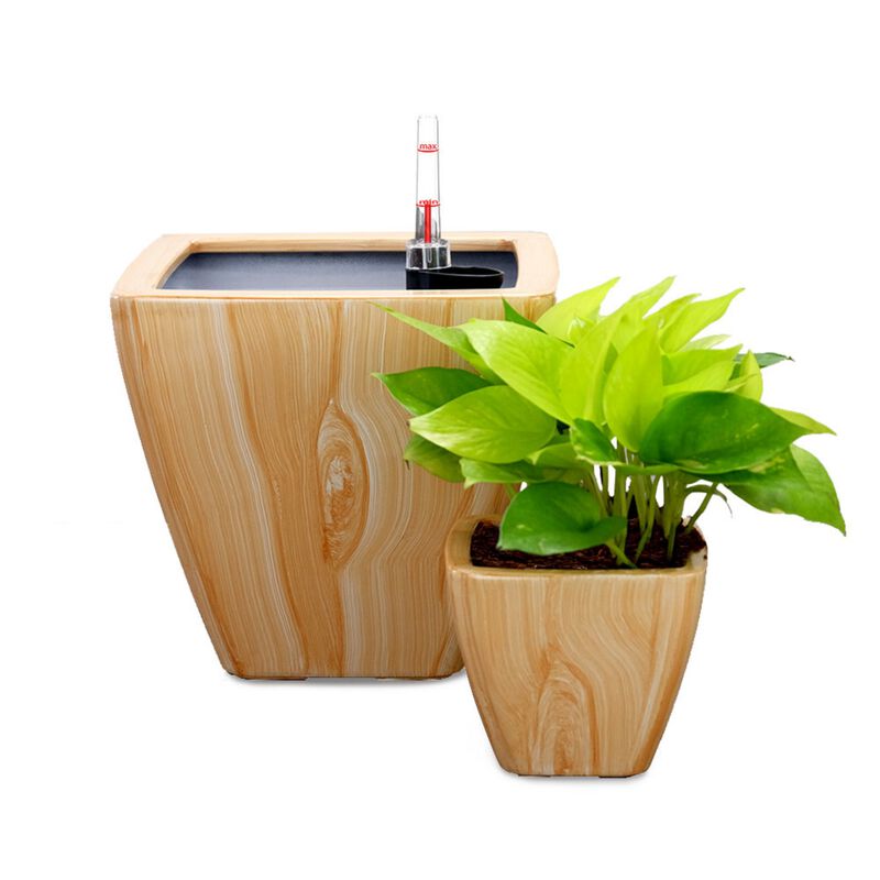 2-Pack Smart Self-watering Planter Square Cone Pot for Indoor and Outdoor image number 7