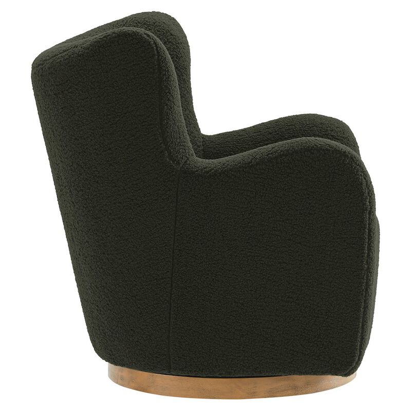 Montrose Wingback Sherpa Swivel Accent Chair image number 3