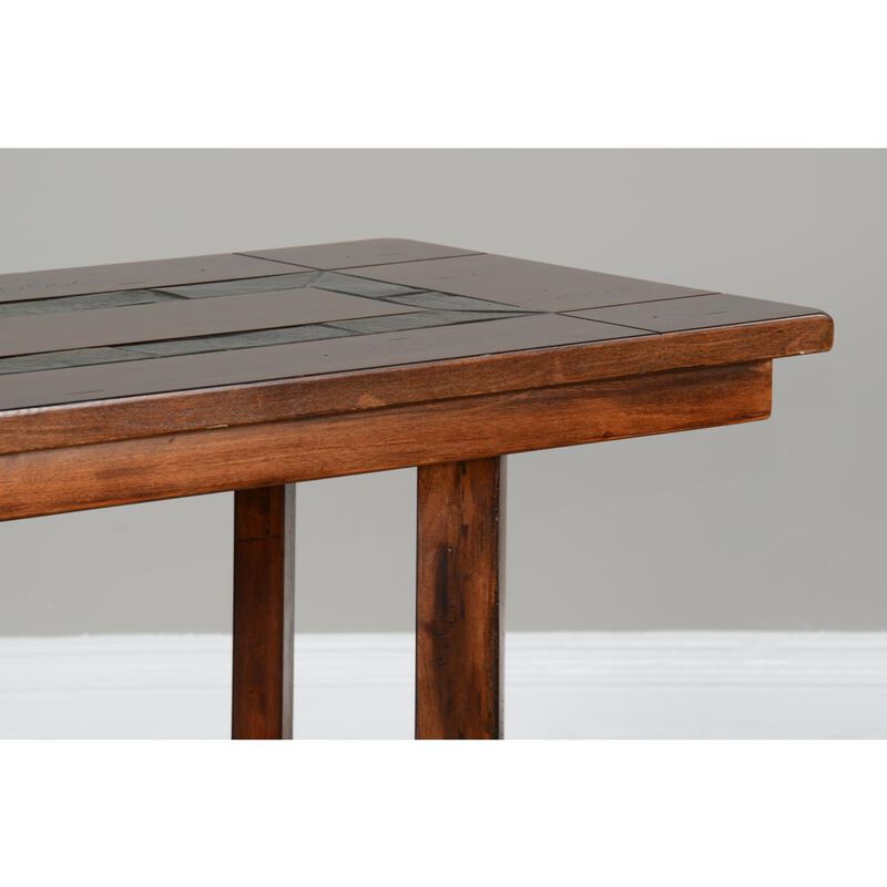 Sunny Designs Santa Fe 48.5 Traditional Wood Sofa Table in Dark Chocolate