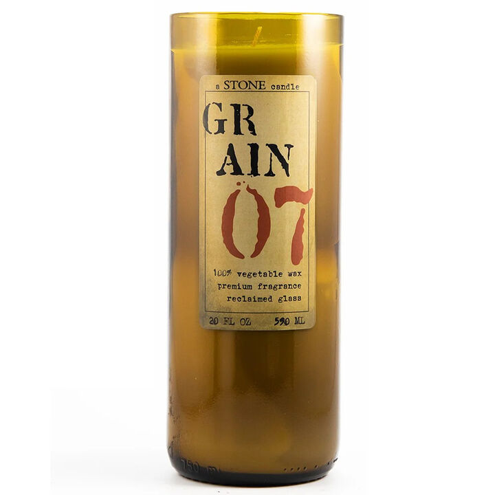 Reclaimed Bottle Candle - Grain