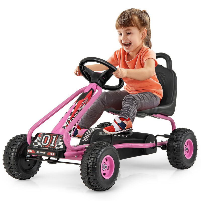 Adjustable Seat Pedal Powered Ride On Car with 4 Wheel Design image number 3