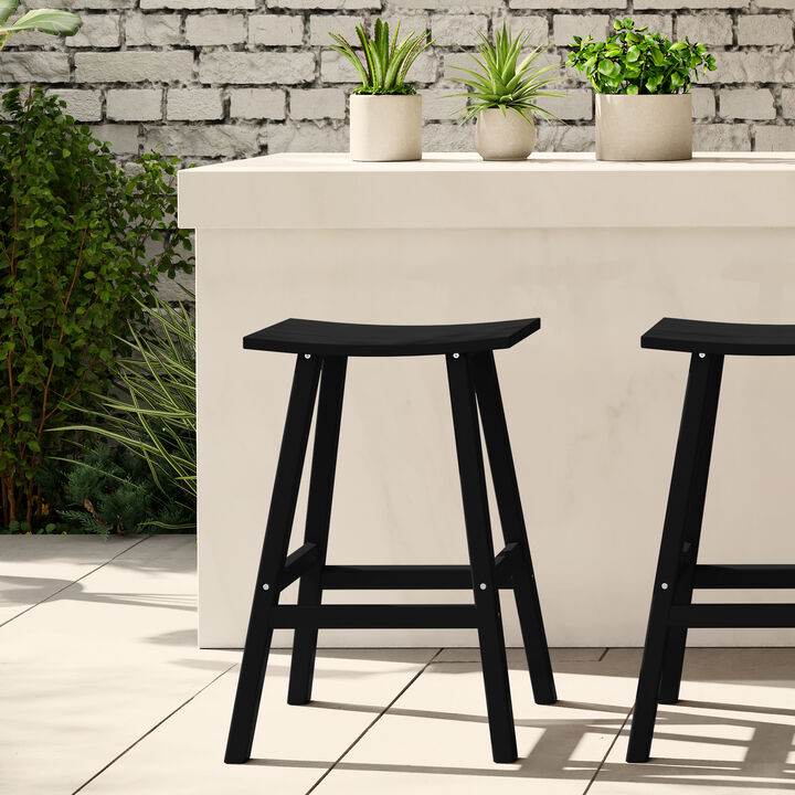 WestinTrends Westintrends 29" height Outdoor / Patio Saddle bar stool
