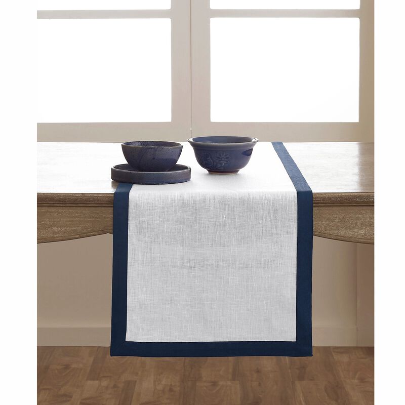 Solino Home Classic 100% Linen Table Runner &ndash; Handcrafted, Machine Washable, Perfect for Holiday and Everyday Dining