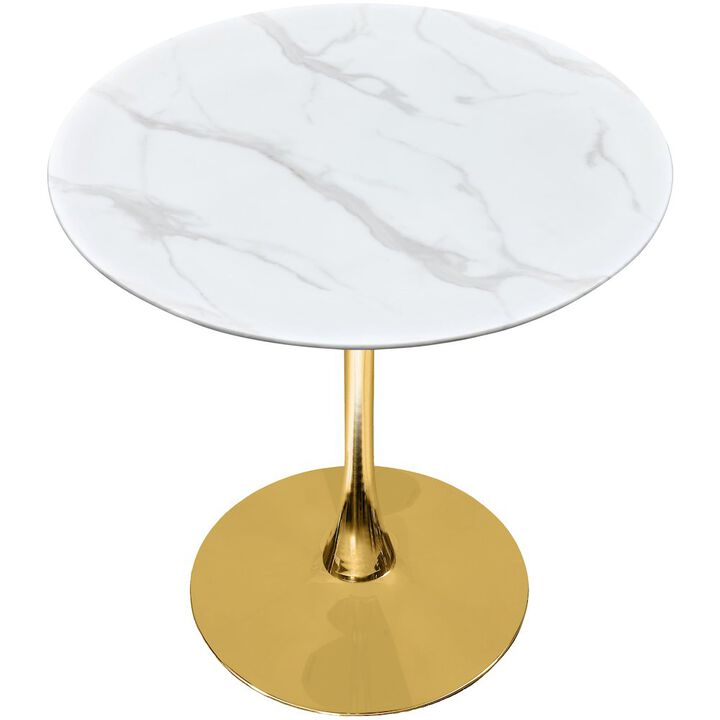 Meridian Furniture Tulip Gold Counter Height Table