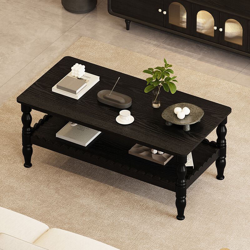 Duplu Vintage Rectangle Coffee Table image number 3