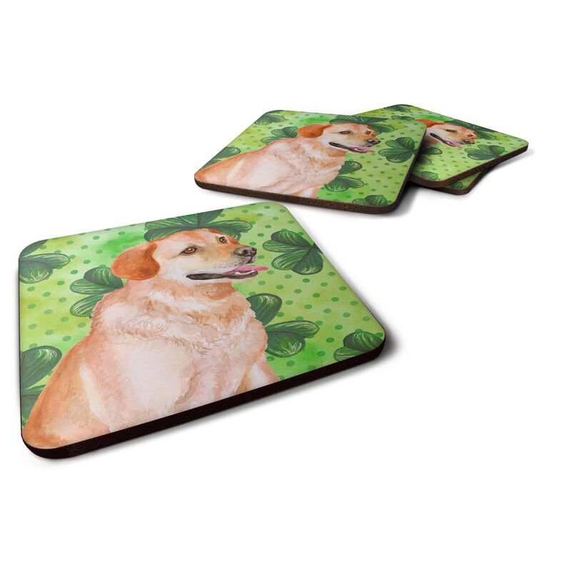 Caroline's Treasures Labrador Retriever St Patrick's Decorative coasters, Multicolor