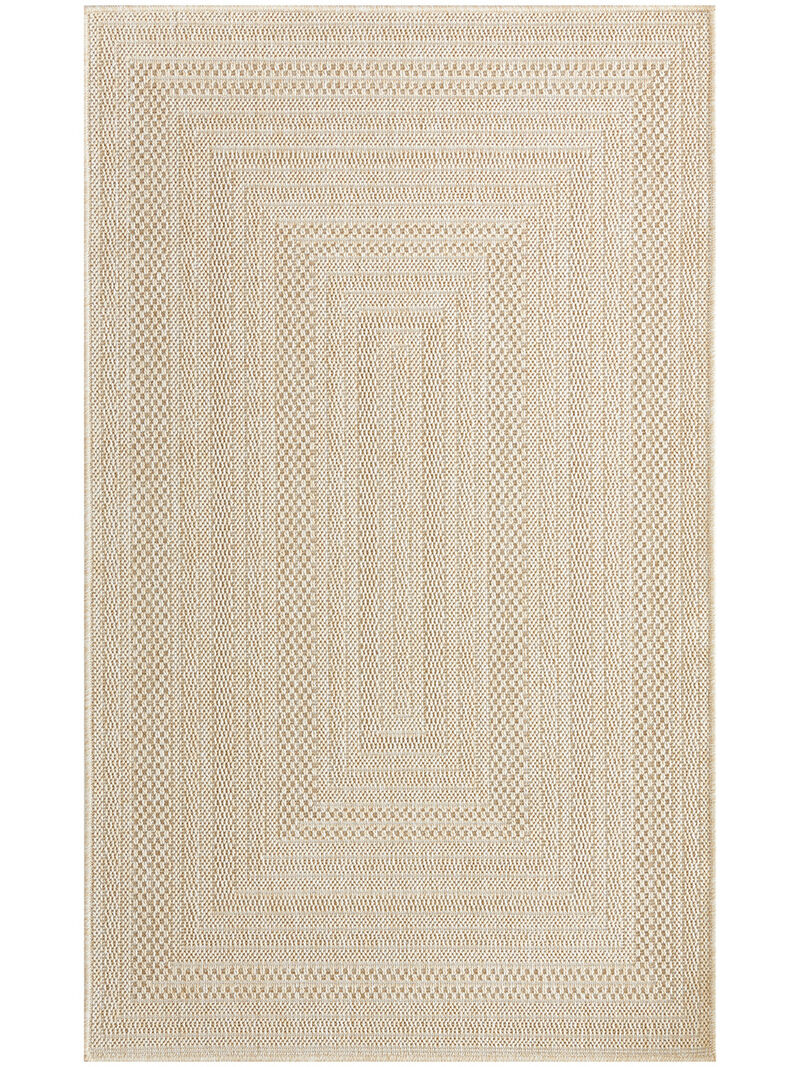 Tulum TLM04 Cream 3' x 5' Rug image number 0