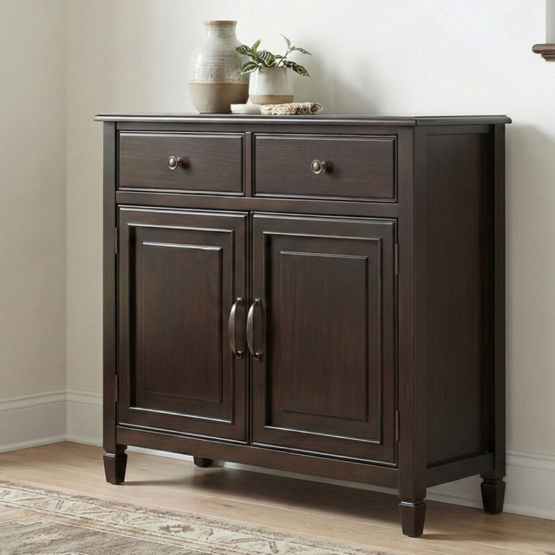Connaught 40 inch Wide Solid Wood Traditional Entryway Storage Cabinet image number 1