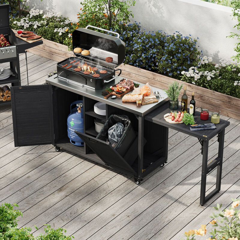 Large Outdoor Kitchen Island image number 3