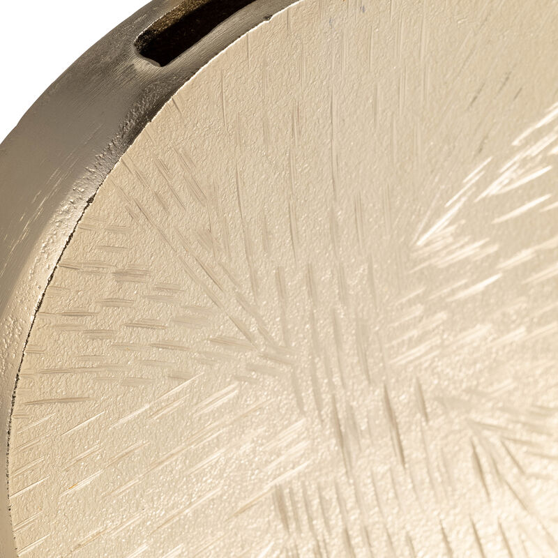 Metal 8" Etched Oval Vase image number 4