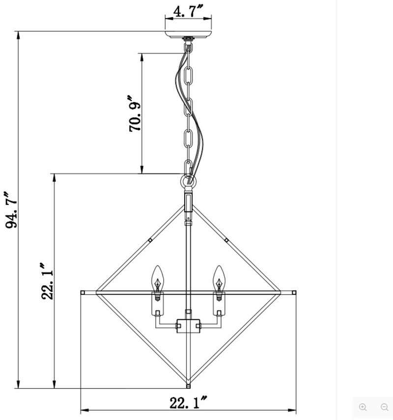 Geometric Metal Pendant Light image number 2