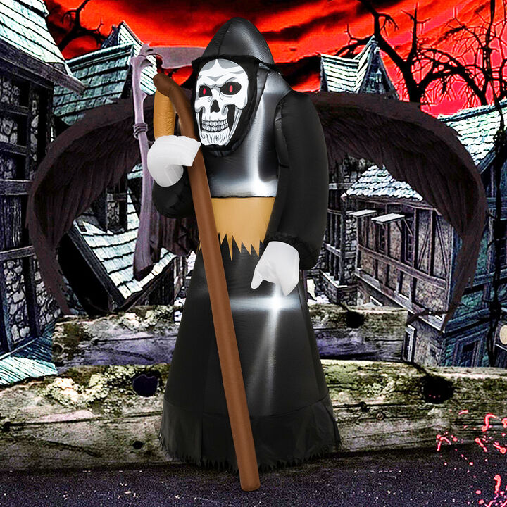8 Feet Halloween Inflatable Grim Reaper Ghost