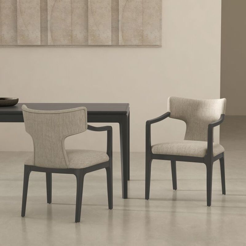 Eloria Taupe Armchair image number 1