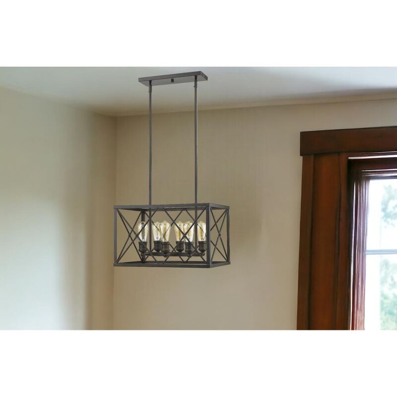 Hivvago Brooklyn 6-Light Oil-Rubbed Bronze Pendant
