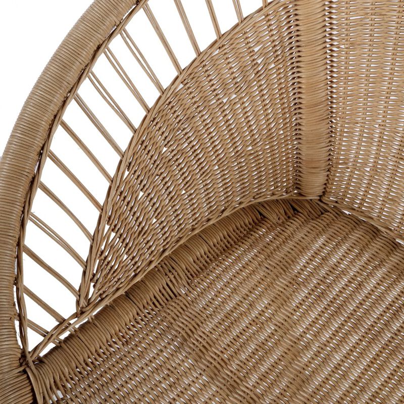 Butler Specialty Savannah  Woven Rattan Accent Chair, Natural