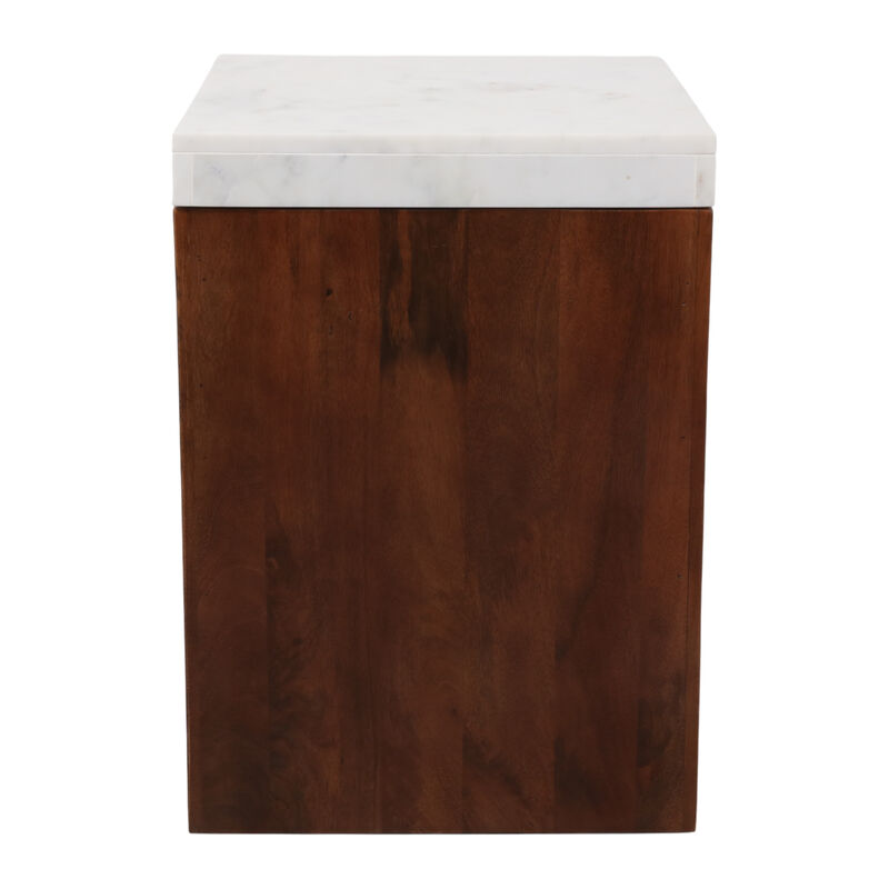 22x20 Marble Top Side Table image number 2