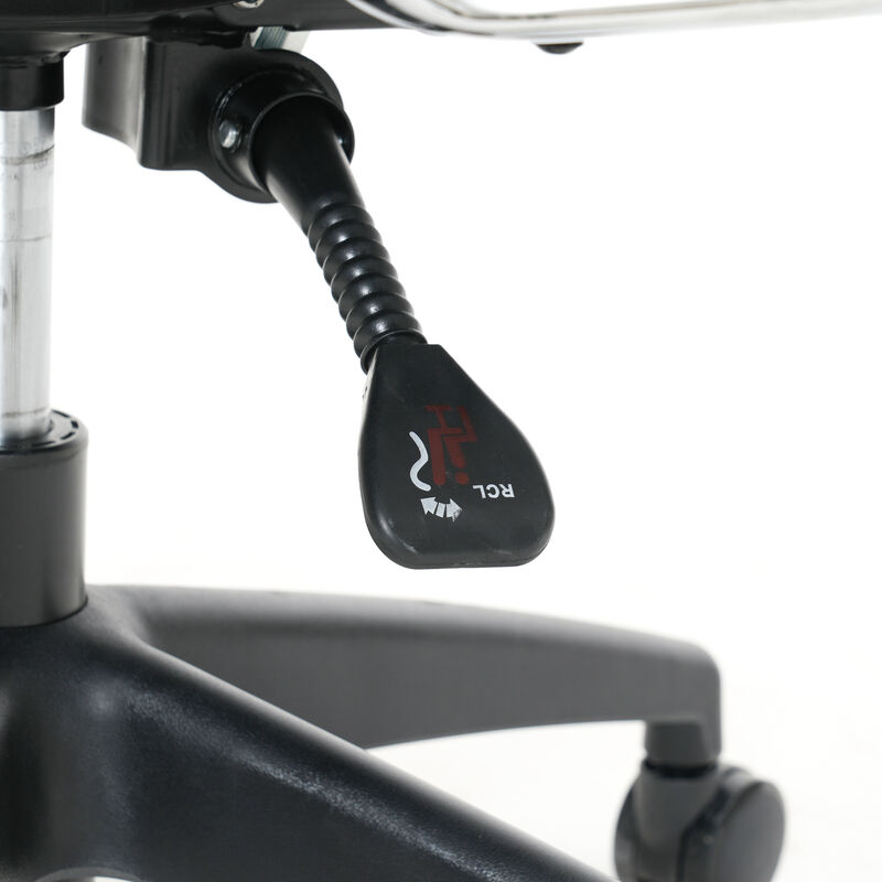 LeisureMod Hilton Modern High Back Leather Conference Office Chair with Adjustable Height & Swivel – Ergonomic and Stylish Office Seating