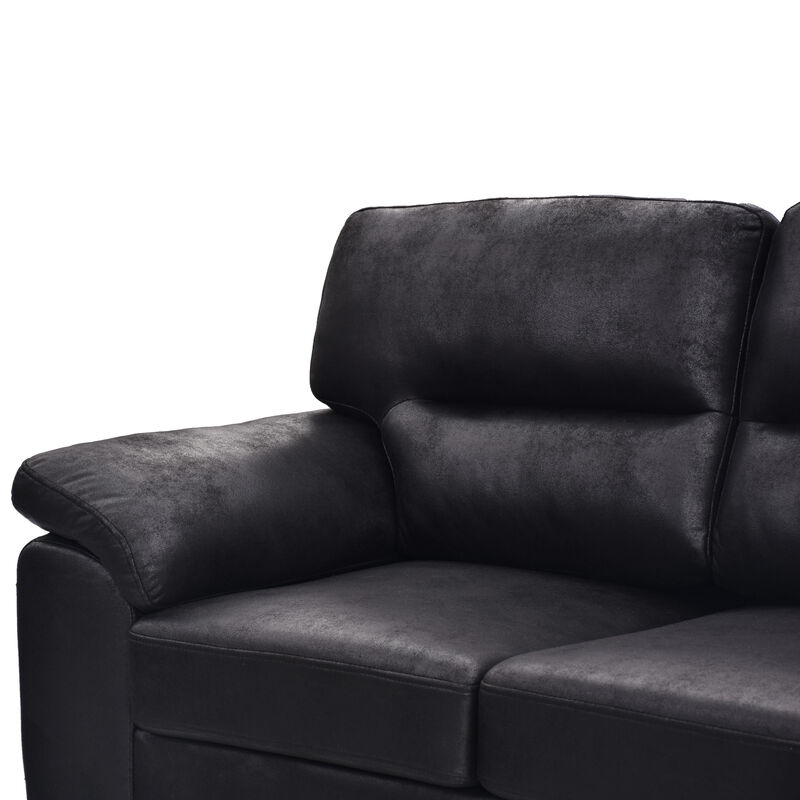 Domord Modern 81" Foil Fabric Sofa image number 7