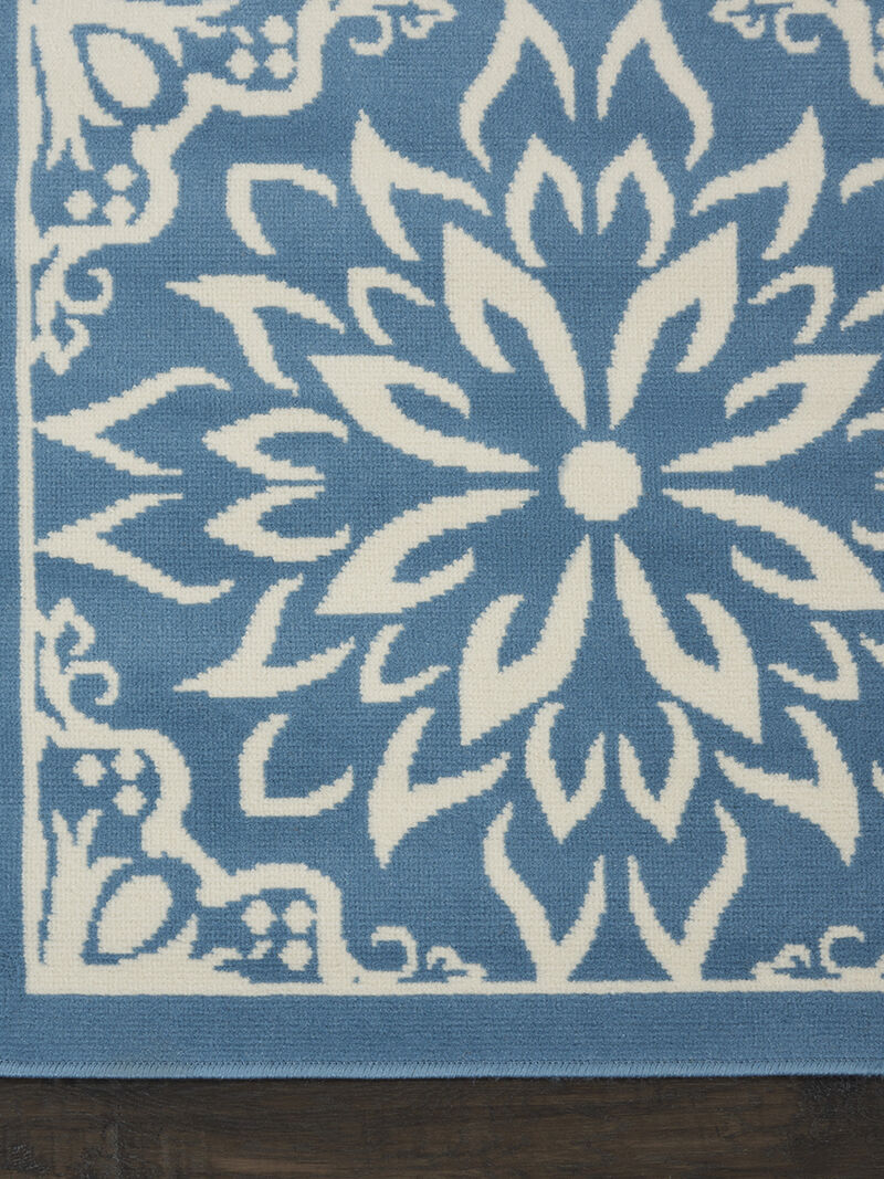 Jubilant JUB06 Ivory/Blue 7'10" x 9'10" Rug