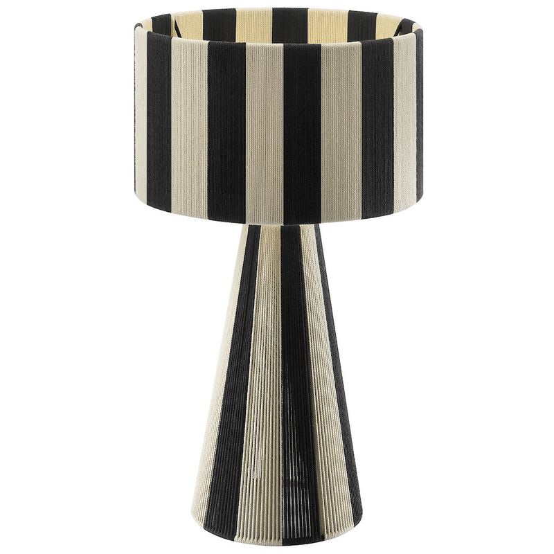 Renae Handwoven Cotton Thread Striped Table Lamp image number 3