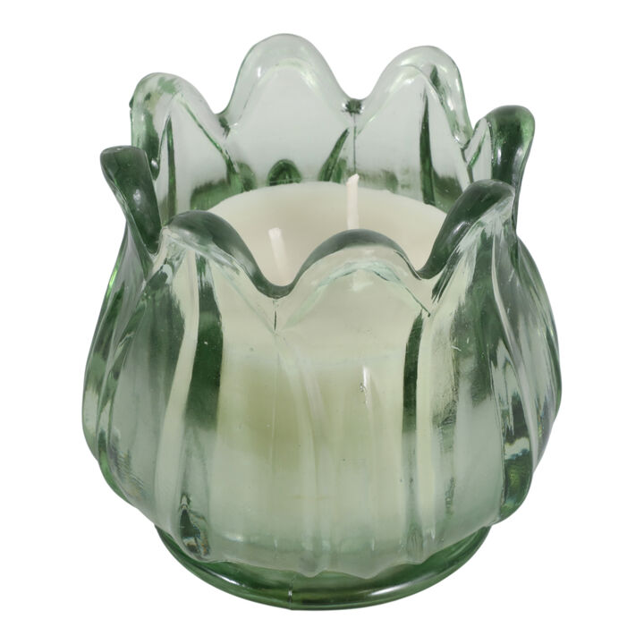 Gardenia Tulip Glass Candle