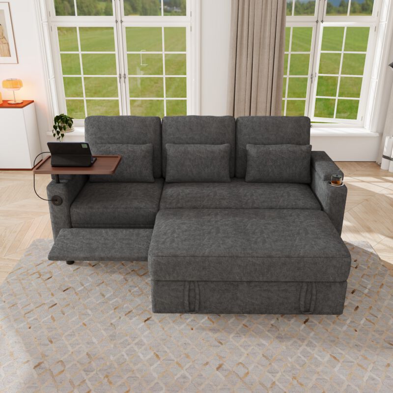 Lilkra 3-in-1 Convertible Sleeper Sofa image number 1