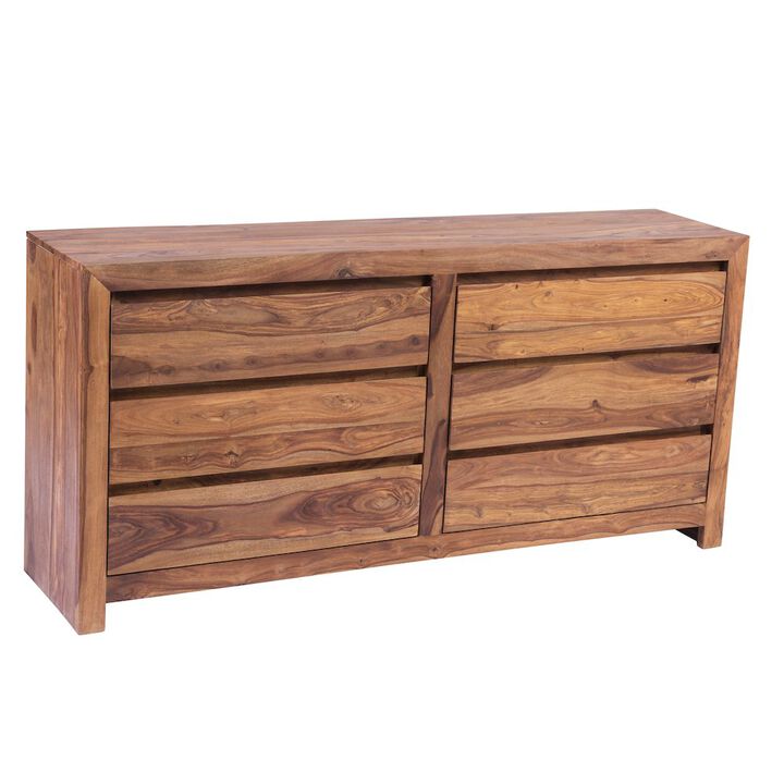 Porter Designs Urban Solid Sheesham Wood Dresser, Natural