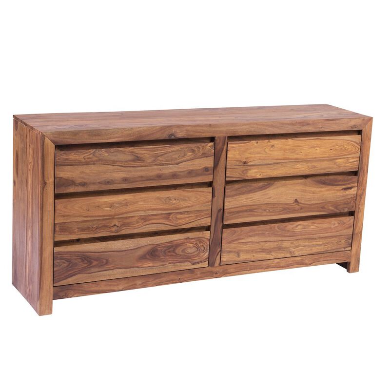 Porter Designs Urban Solid Sheesham Wood Dresser, Natural