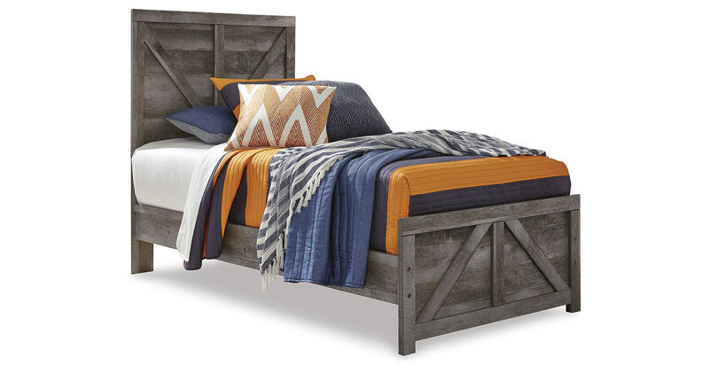 Wynnlow Twin Crossbuck Panel Bed image number 3