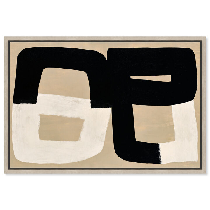 Balanced Contrast Abstract Canvas Print by Art Remedy