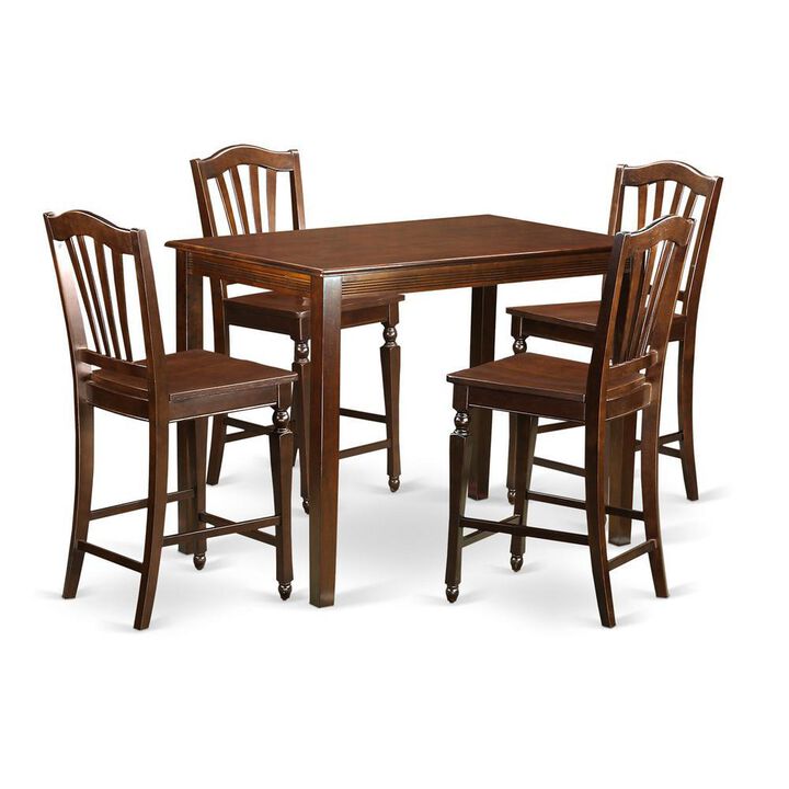 5 Pc counter height Table and chair set-pub Table and 4 Dining Chairs.