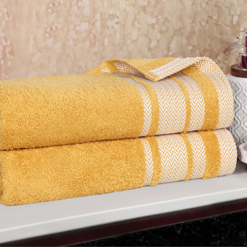 2-Piece Cotton Towel Set &ndash; Plush, Absorbent Bath Towels image number 1