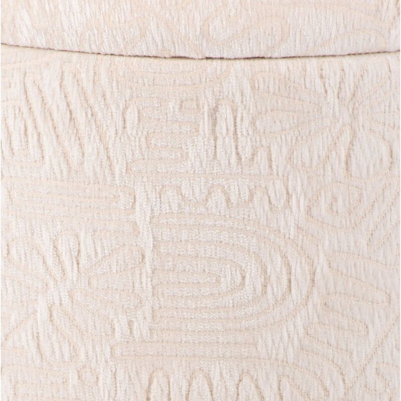 Carolina Chair & Table Handwoven Hermes Solid Fabric Storage Ottoman