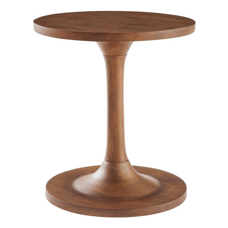 Lina Round Wood Side Table image number 0