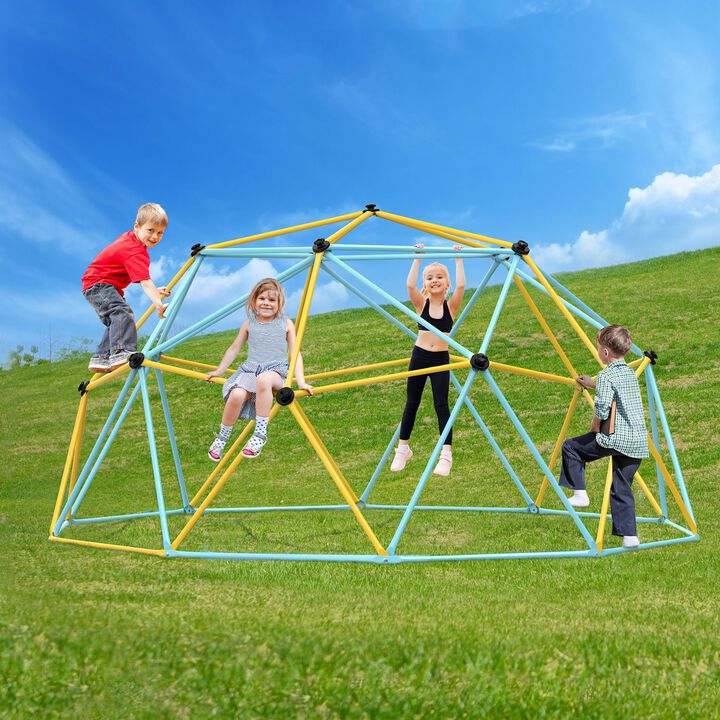 Geometric Dome Climber for Kids with Climbing Grips, Outdoor Backyard Play Equipment Ages 3&ndash;10 years Old