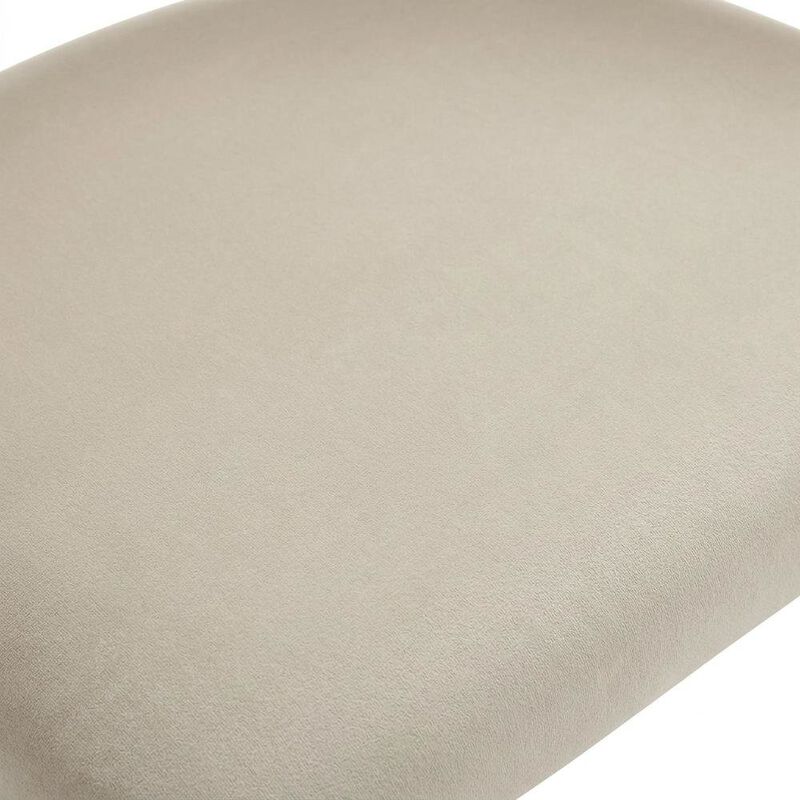Upholstered Performance Velvet Barrel Dining Chair, Almond Silver, Set of 2 image number 5