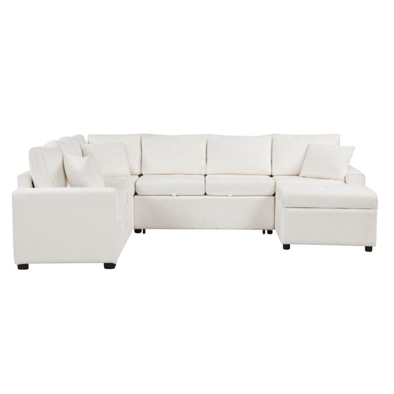 Bimkom U-Shaped Chenille Sectional Sofa image number 0
