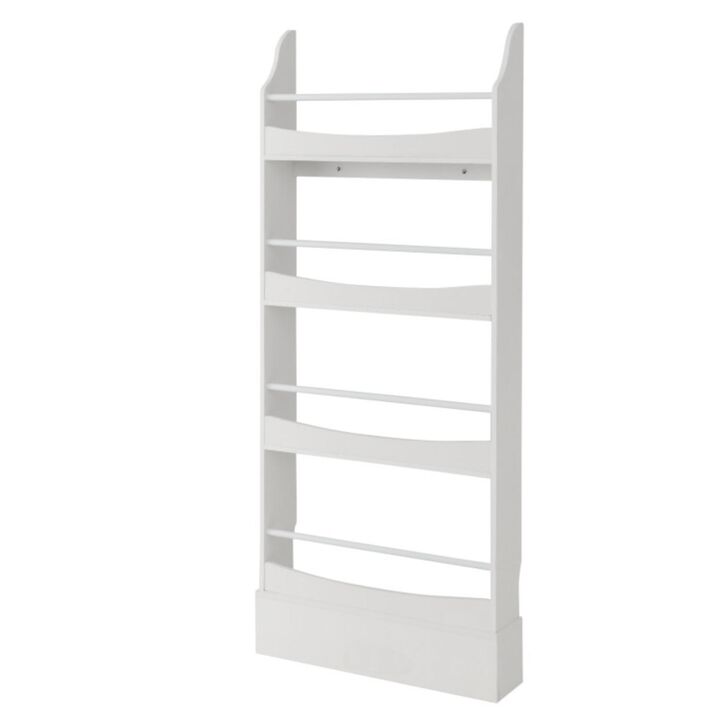 Hivvago 4-Tier Bookshelf with 2 Anti-Tipping Kits for Books and Magazine