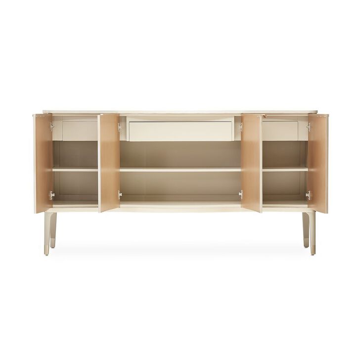 Starlight Canyon Home Elegant Blush Sideboard Buffet Cabinet with Storage and Bar Cabinet Use