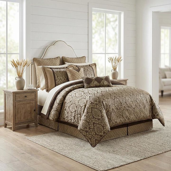 Michael Amini Imperial 10-Piece King Comforter Set - Bronze