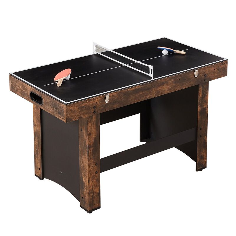 3 in 1 Combo Game Table 54in Air Hockey Ping Pong and Foosball image number 8