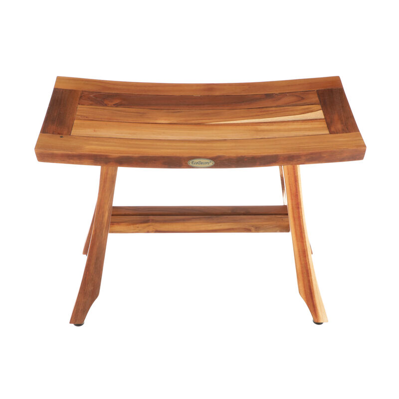 EcoDecors EarthyTeak Satori 24" Teak Shower Bench