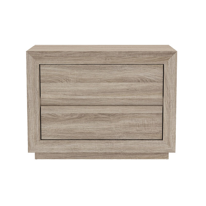 Soren Contemporary 32" Nightstand in Natural Oak image number 1