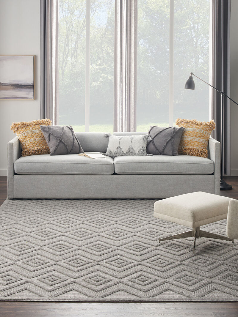 Versatile NRV01 Silver/Gray 7' x 10' Rug image number 4