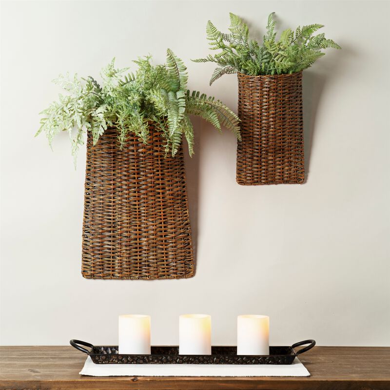 Baskets Set of 2 - Stylish Storage Bins for Home Organization and D&eacute;cor