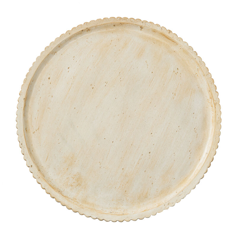 Christopher Knight Home Jayma Patio Modern Lightweight Concrete Round Fluted Coffee Table image number 5