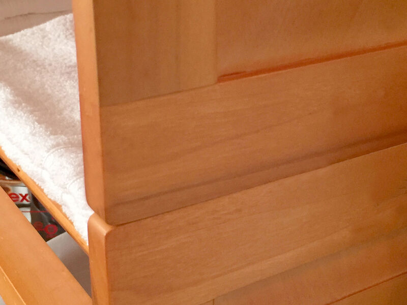 Solid Wood 3 Tier Stackable Storage Rack