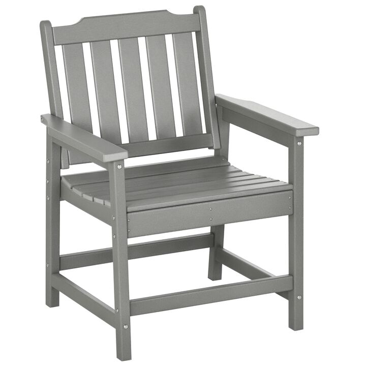 Hivvago Heavy-Duty Outdoor Chair, Weather-Resistant Patio Dining Chair
