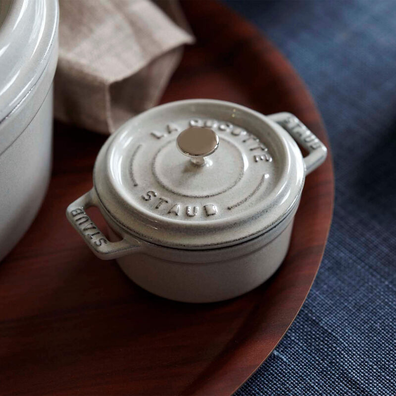 Staub Cast Iron 0.25-qt Mini Round Cocotte