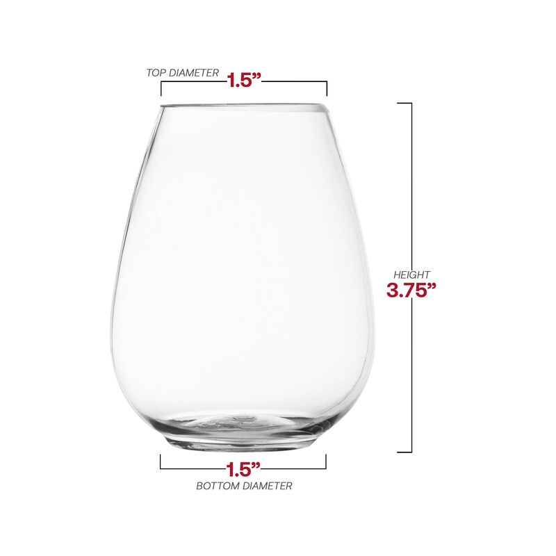 4 oz. Clear Stemless Plastic Mini Goblets (64 Goblets) image number 4